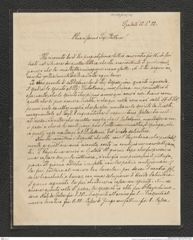 Nachlass Franz Steindachner, Brief von Giorgio Kolombatovic an Franz Steindachner (12.01.1882), Inv.Nr. 275.12, Seite 1